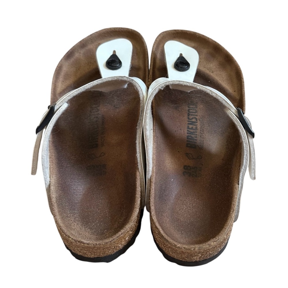 Birkenstock Gizeh White Sandals Size 38 - Picture 5 of 11
